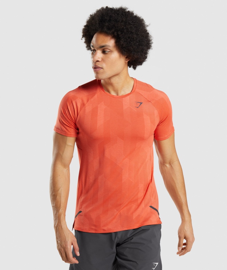 Gymshark Apex T-skjorte Krydret Oransje-papaya Oransje