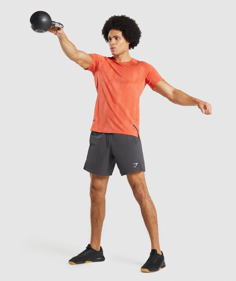 Gymshark Apex T-skjorte Krydret Oransje-papaya Oransje