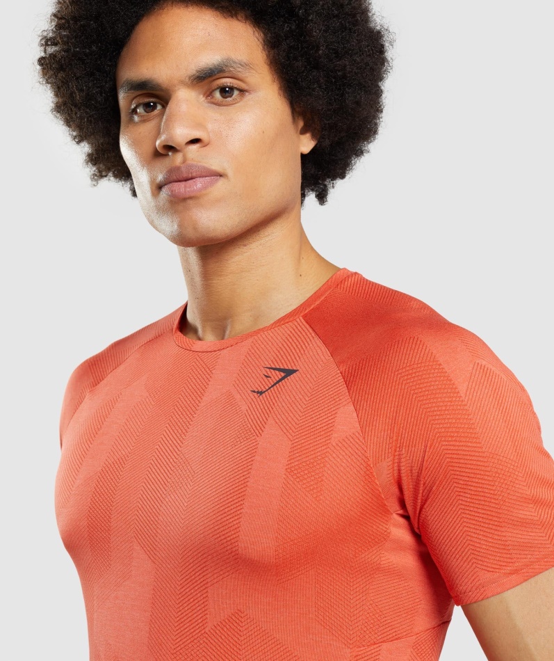 Gymshark Apex T-skjorte Krydret Oransje-papaya Oransje