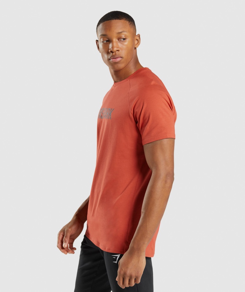 Gymshark Apollo Camo T-skjorte Blazer Rød
