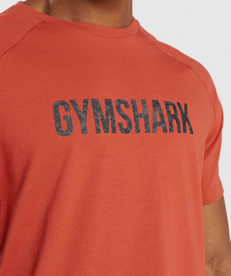 Gymshark Apollo Camo T-skjorte Blazer Rød