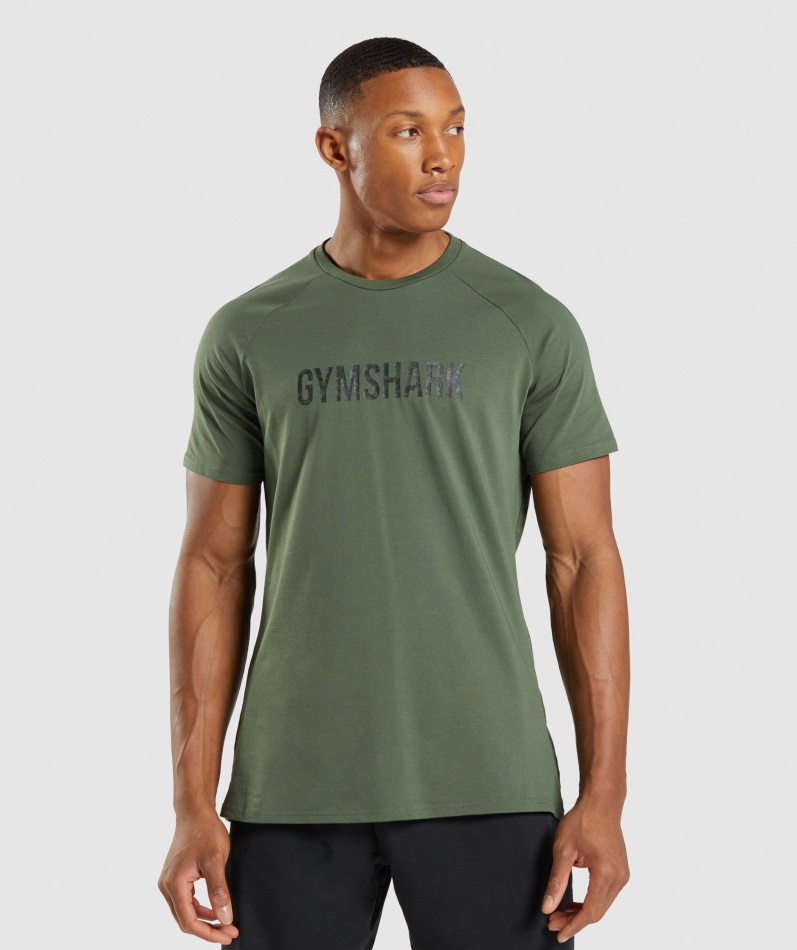 Gymshark Apollo Camo T-skjorte Camo Grønn