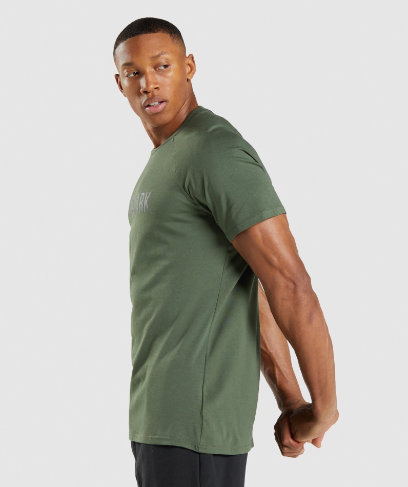 Gymshark Apollo Camo T-skjorte Camo Grønn