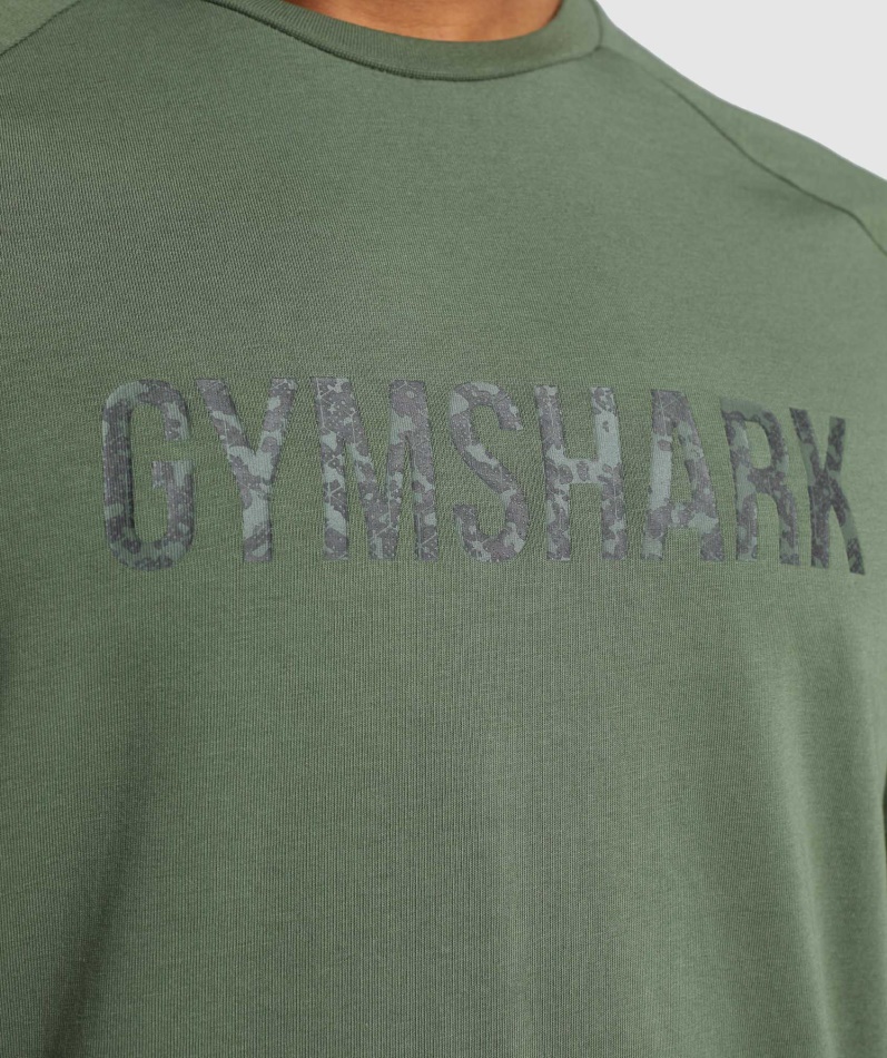 Gymshark Apollo Camo T-skjorte Camo Grønn