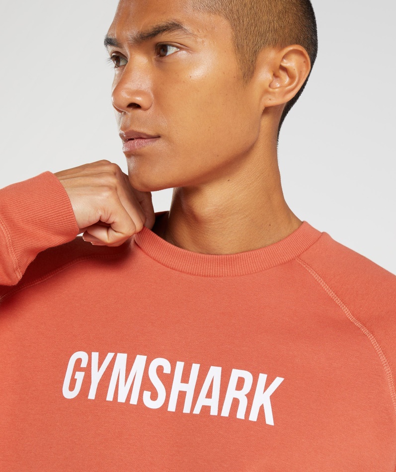 Gymshark Apollo Mannskap Storm Rød