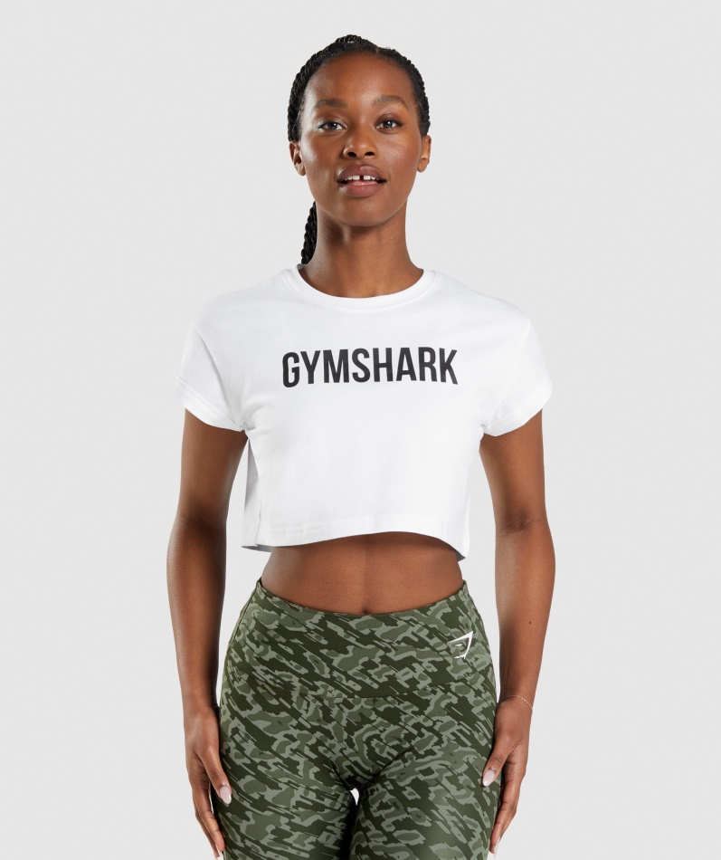 Gymshark Apollo Crop Top Hvit