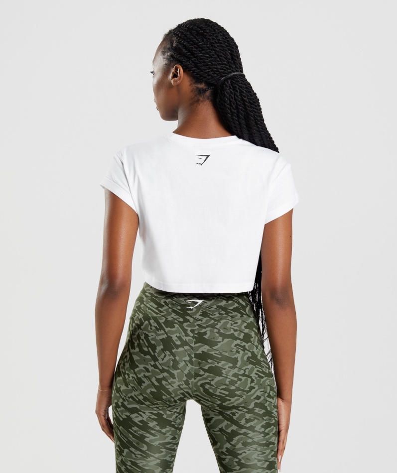 Gymshark Apollo Crop Top Hvit