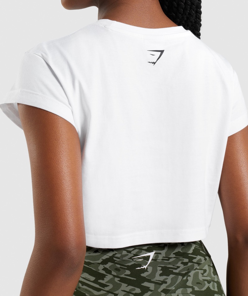 Gymshark Apollo Crop Top Hvit