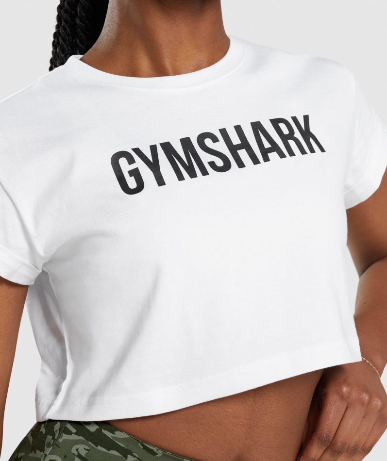 Gymshark Apollo Crop Top Hvit