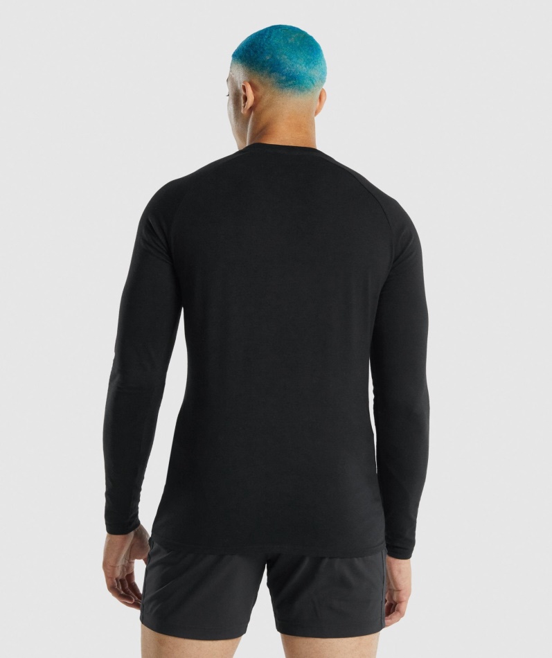Gymshark Apollo Langermet T-skjorte Svart