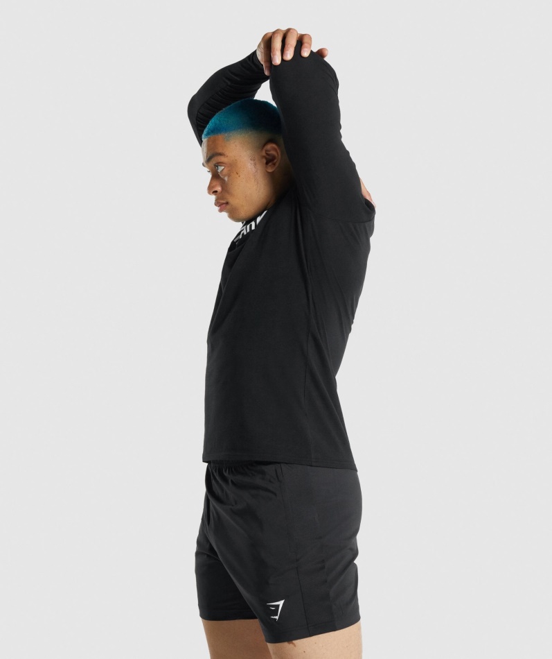 Gymshark Apollo Langermet T-skjorte Svart