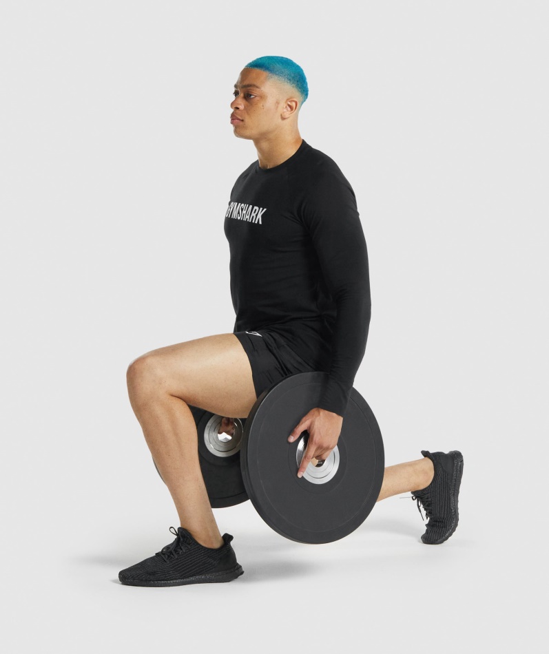 Gymshark Apollo Langermet T-skjorte Svart