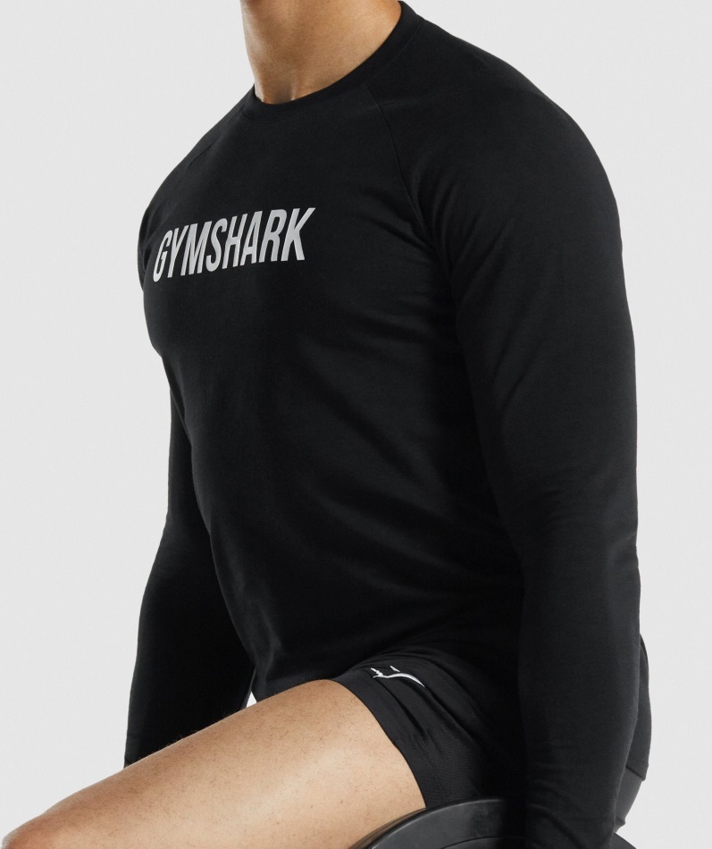 Gymshark Apollo Langermet T-skjorte Svart