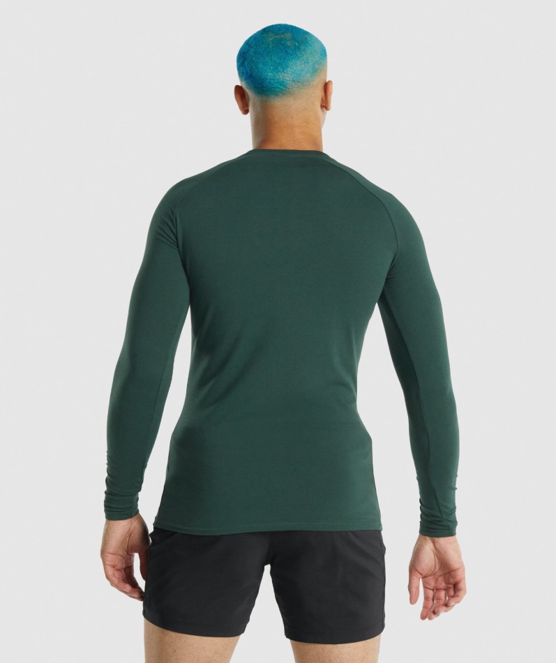 Gymshark Apollo Langermet T-skjorte Mørkegrønn