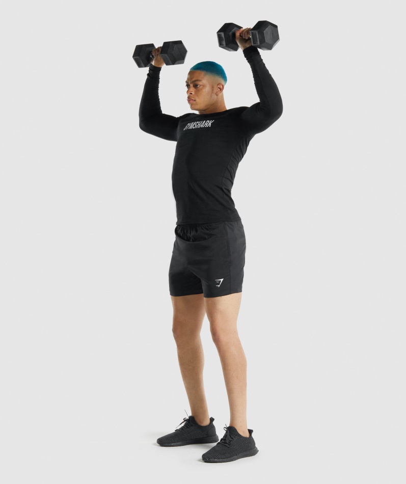 Gymshark Apollo Langermet T-skjorte Herre Svart