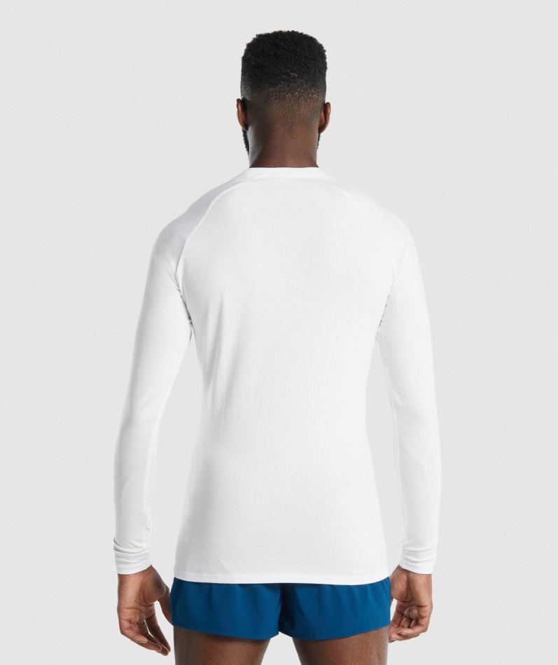 Gymshark Apollo Langermet T-skjorte Herre Hvit