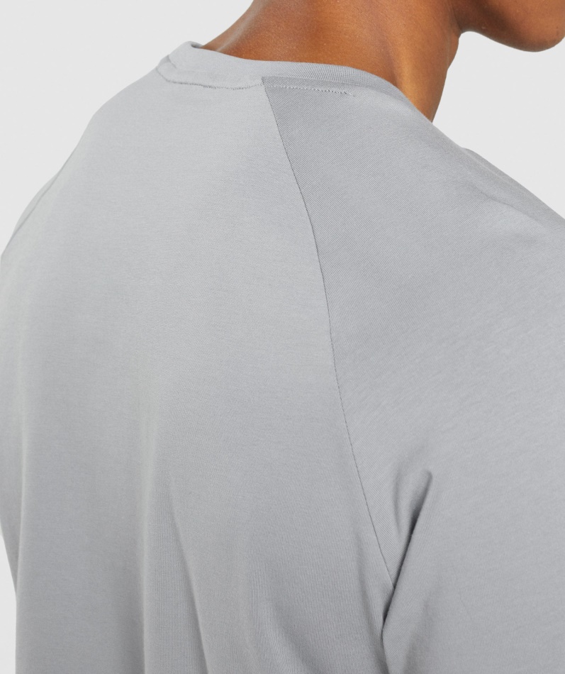 Gymshark Apollo Langermet T-skjorte Røykgrå