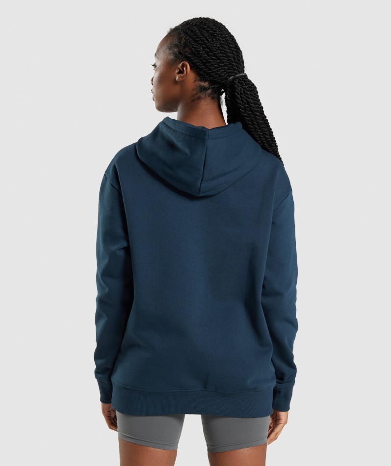 Gymshark Apollo Oversized Hettegenser Marine