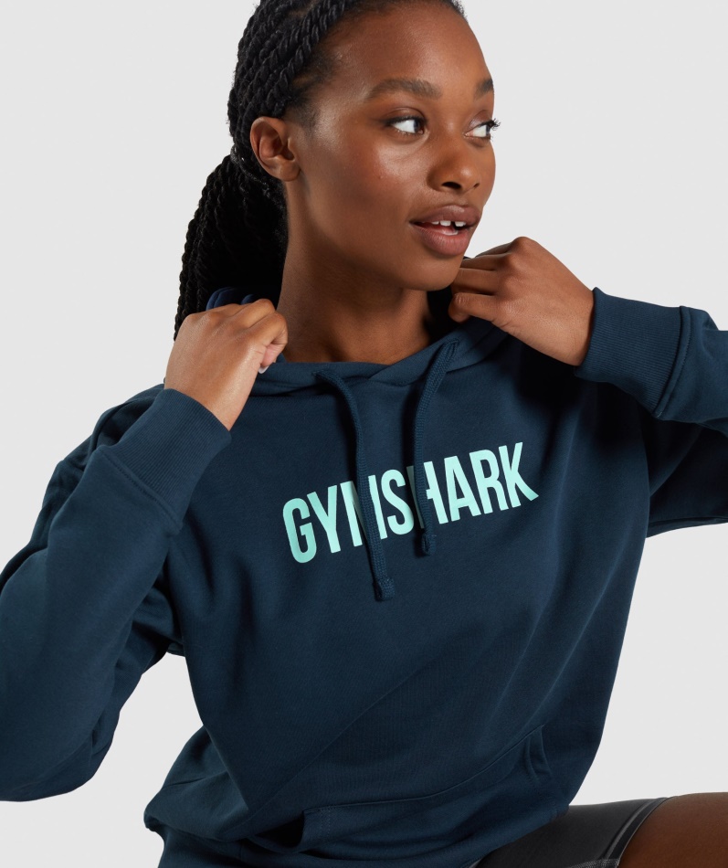 Gymshark Apollo Oversized Hettegenser Marine