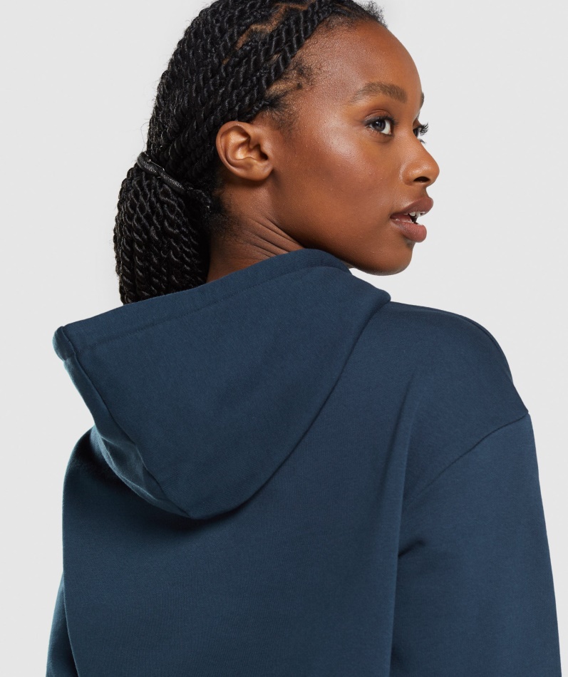 Gymshark Apollo Oversized Hettegenser Marine