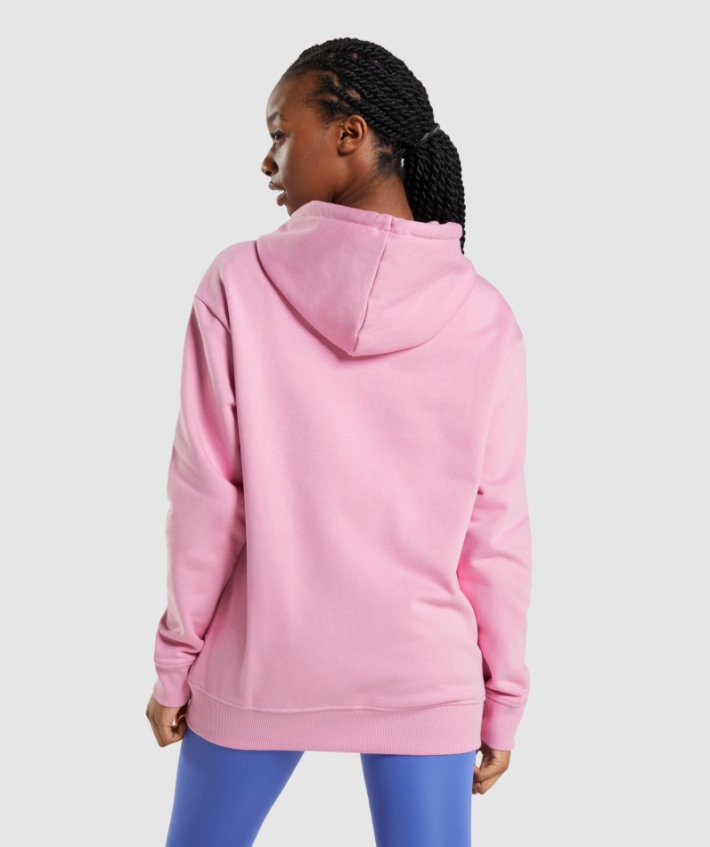 Gymshark Apollo Oversized Hettegenser Sorbet Rosa