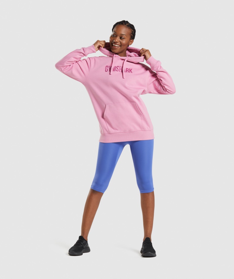 Gymshark Apollo Oversized Hettegenser Sorbet Rosa