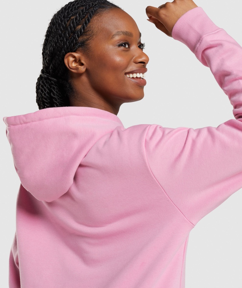 Gymshark Apollo Oversized Hettegenser Sorbet Rosa