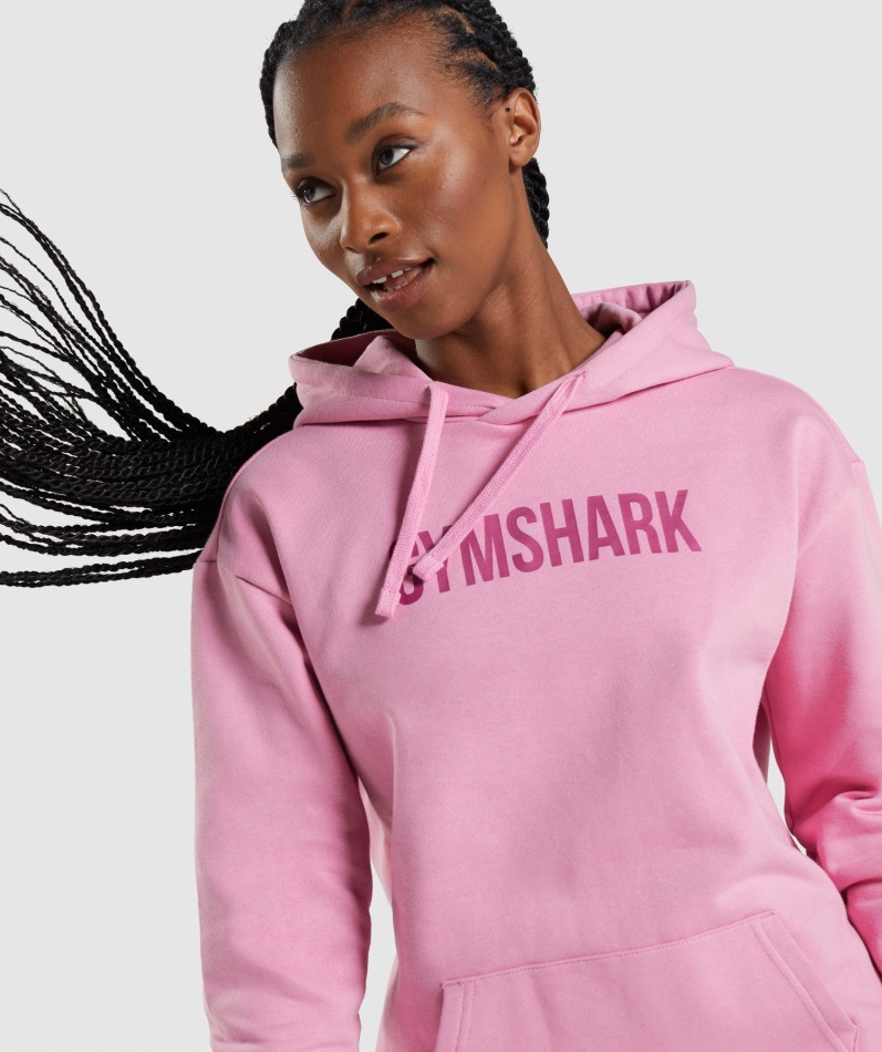 Gymshark Apollo Oversized Hettegenser Sorbet Rosa