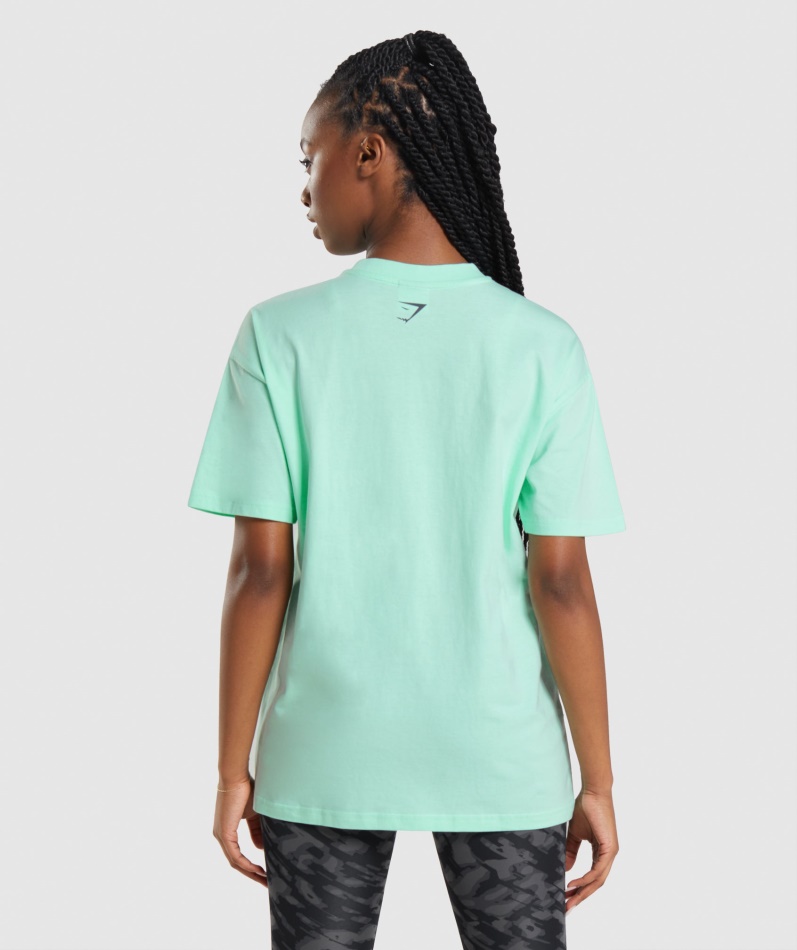 Gymshark Apollo Oversized T-skjorte Turboblå