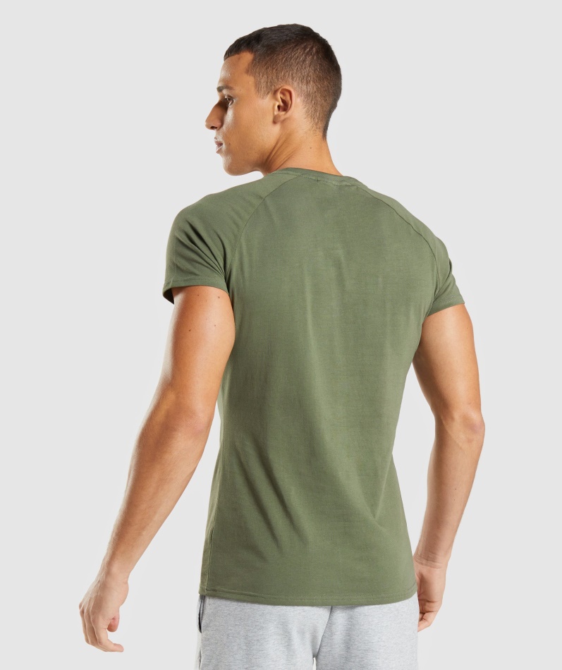 Gymshark Apollo T-skjorte Kjerne Oliven