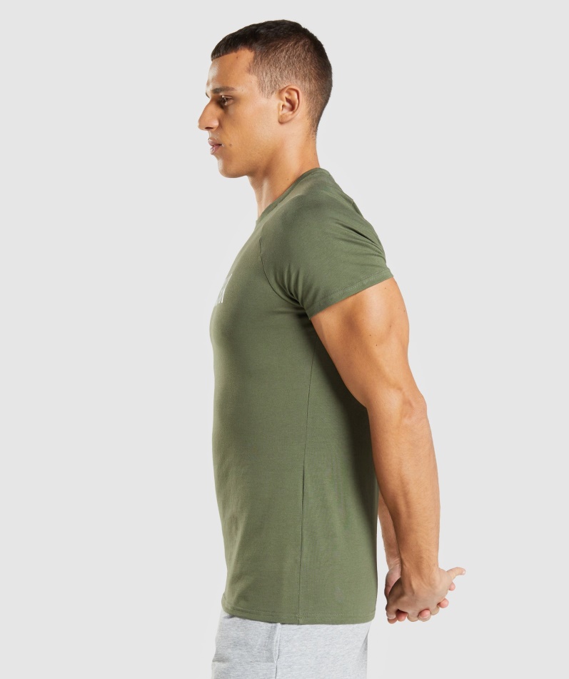 Gymshark Apollo T-skjorte Kjerne Oliven