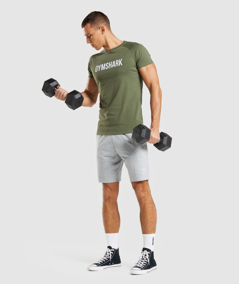 Gymshark Apollo T-skjorte Kjerne Oliven