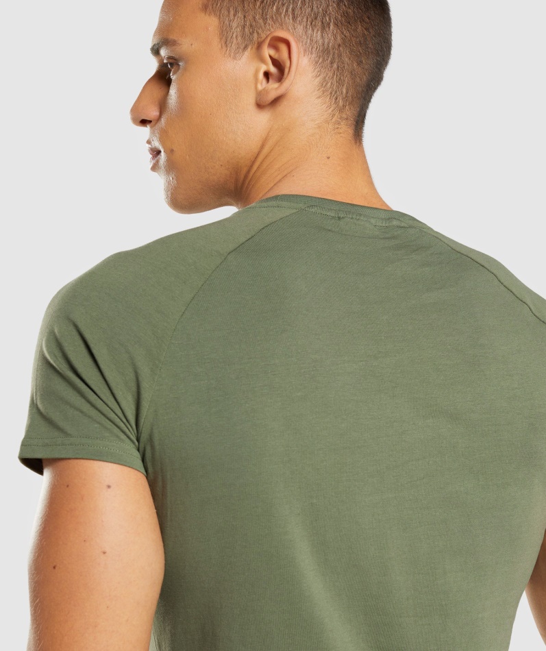 Gymshark Apollo T-skjorte Kjerne Oliven