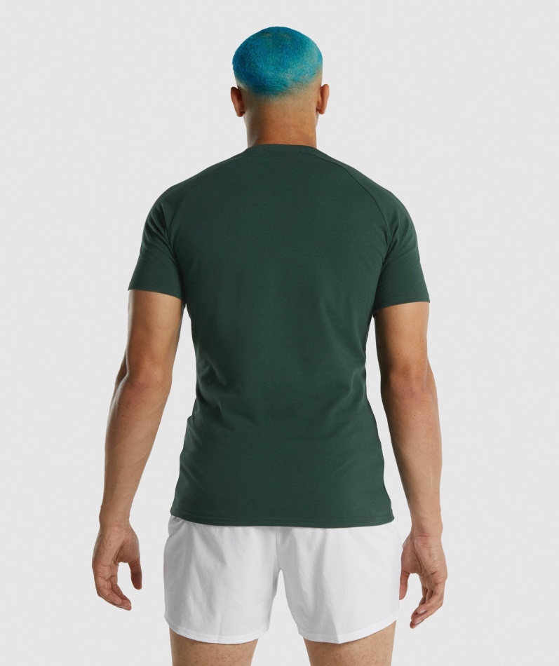 Gymshark Apollo T-skjorte Mørkegrønn