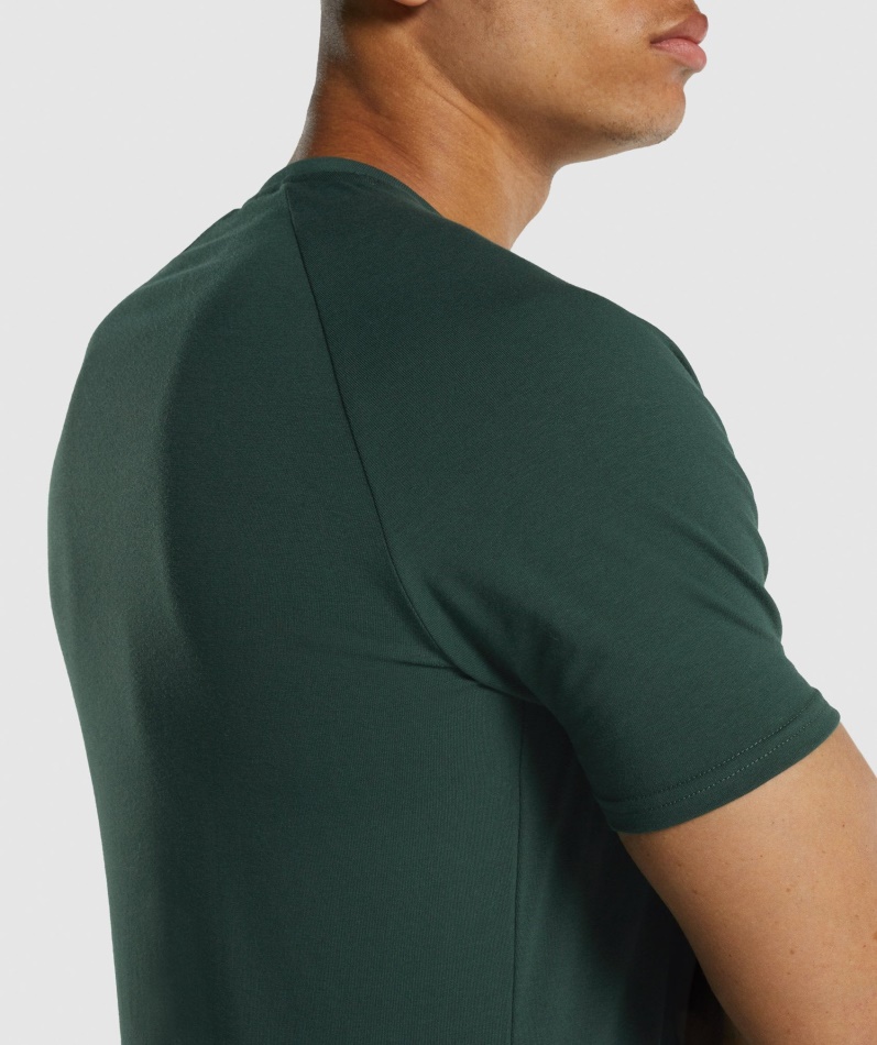 Gymshark Apollo T-skjorte Mørkegrønn