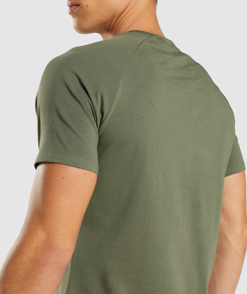 Gymshark Apollo T-skjorte Herre Core Oliven