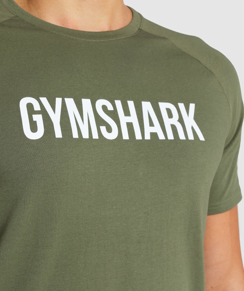 Gymshark Apollo T-skjorte Herre Core Oliven