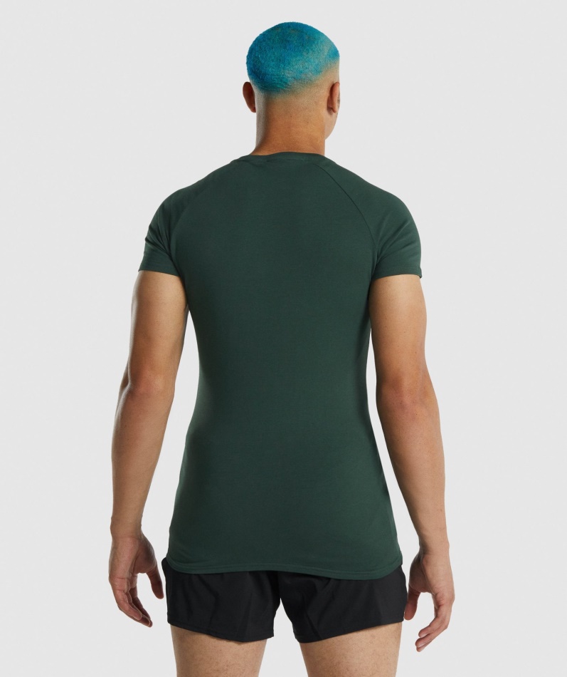 Gymshark Apollo T-skjorte Herre Mørkegrønn