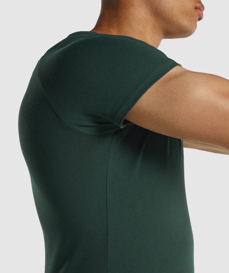 Gymshark Apollo T-skjorte Herre Mørkegrønn