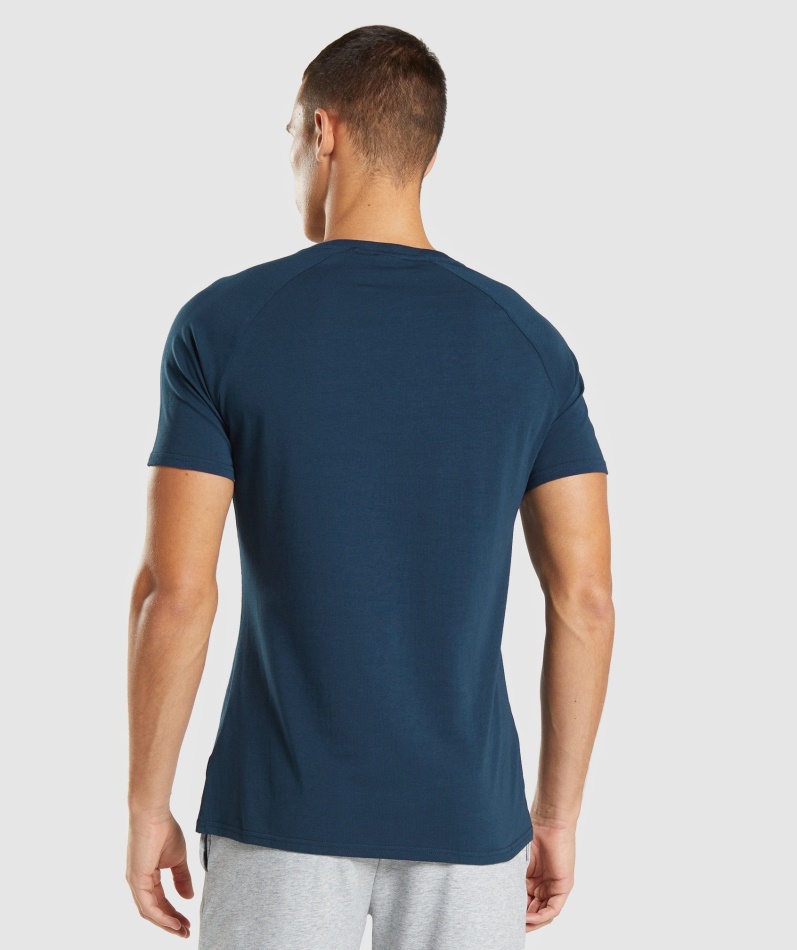 Gymshark Apollo T-skjorte Menn Marine