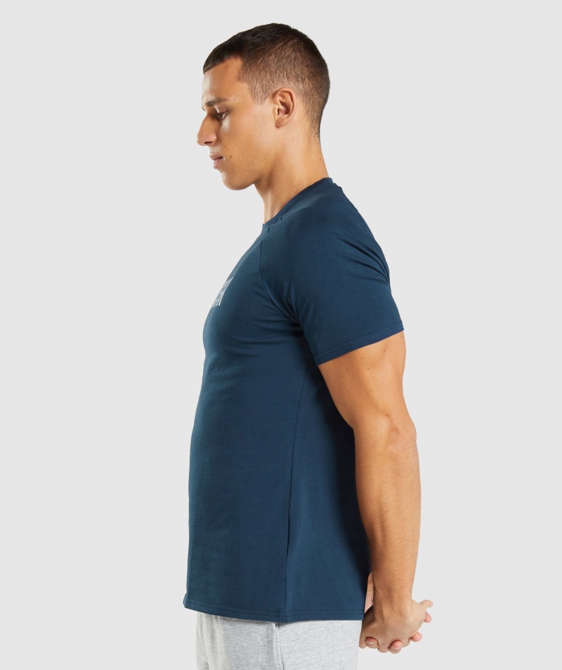 Gymshark Apollo T-skjorte Menn Marine