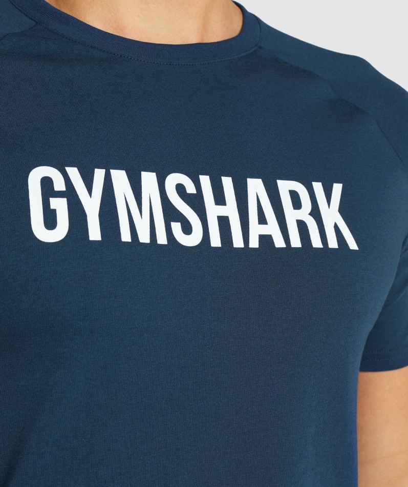 Gymshark Apollo T-skjorte Menn Marine
