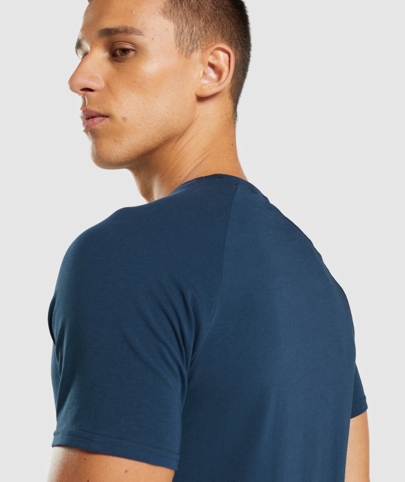 Gymshark Apollo T-skjorte Menn Marine