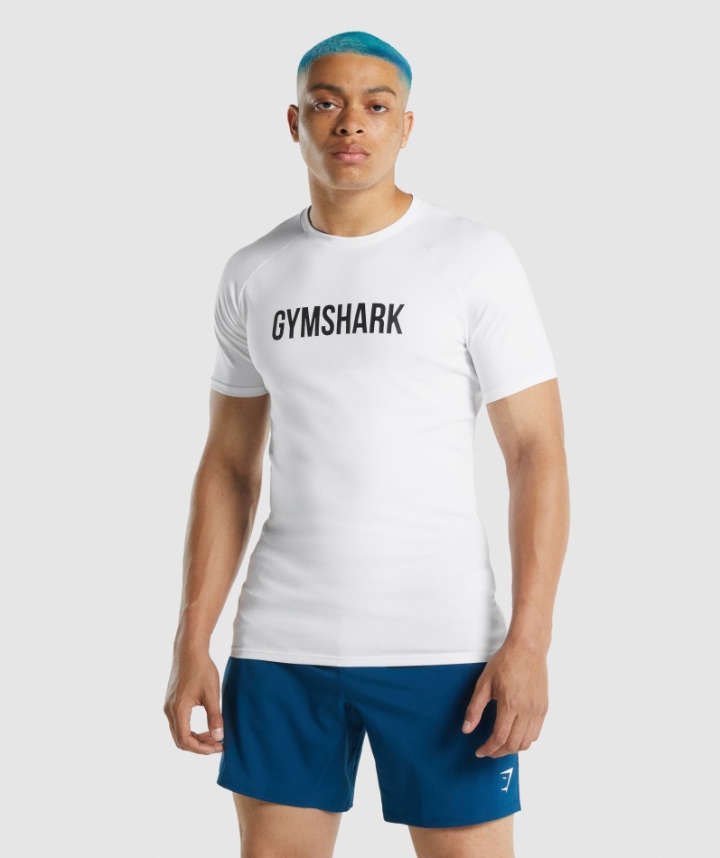 Gymshark Apollo T-skjorte Herre Hvit