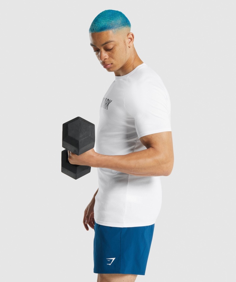 Gymshark Apollo T-skjorte Herre Hvit