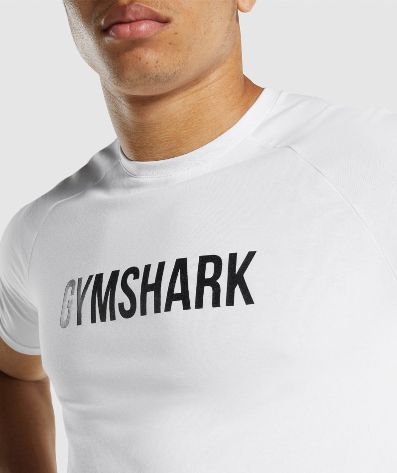 Gymshark Apollo T-skjorte Herre Hvit