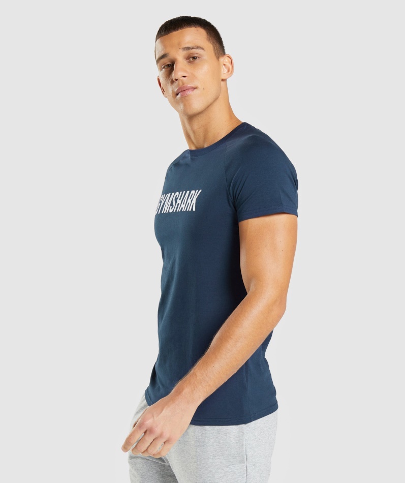 Gymshark Apollo T-skjorte Marine