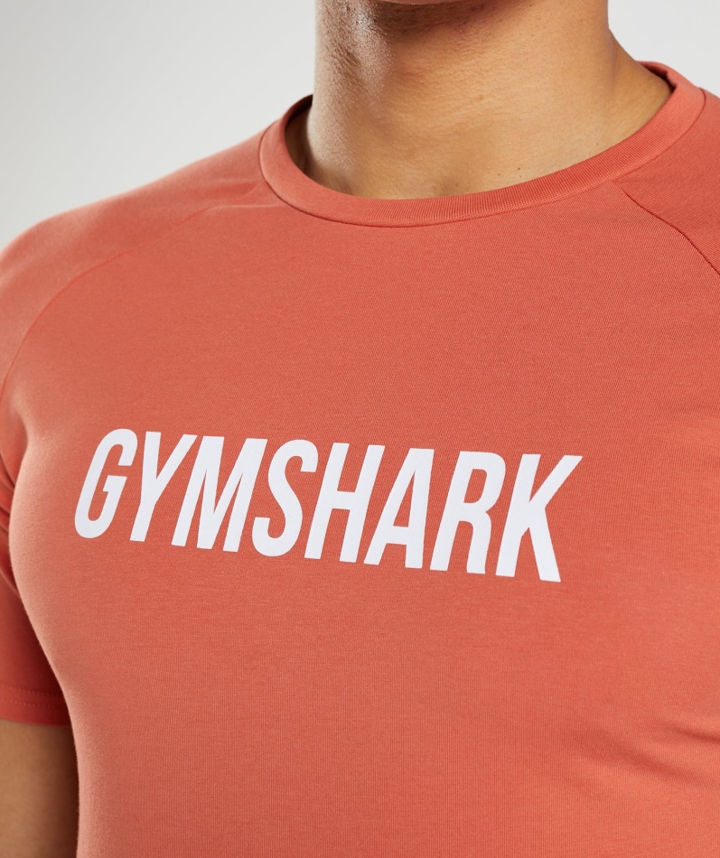 Gymshark Apollo T-skjorte Storm Rød