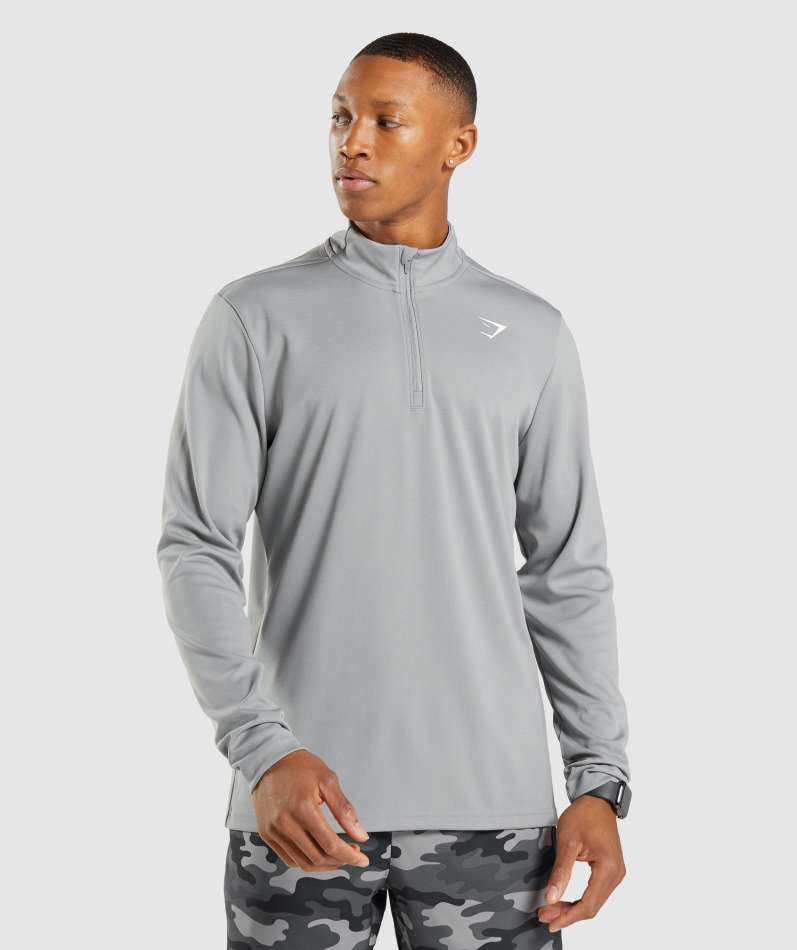 Gymshark Ankomst 1/4 Zip Pullover Smokey Grey