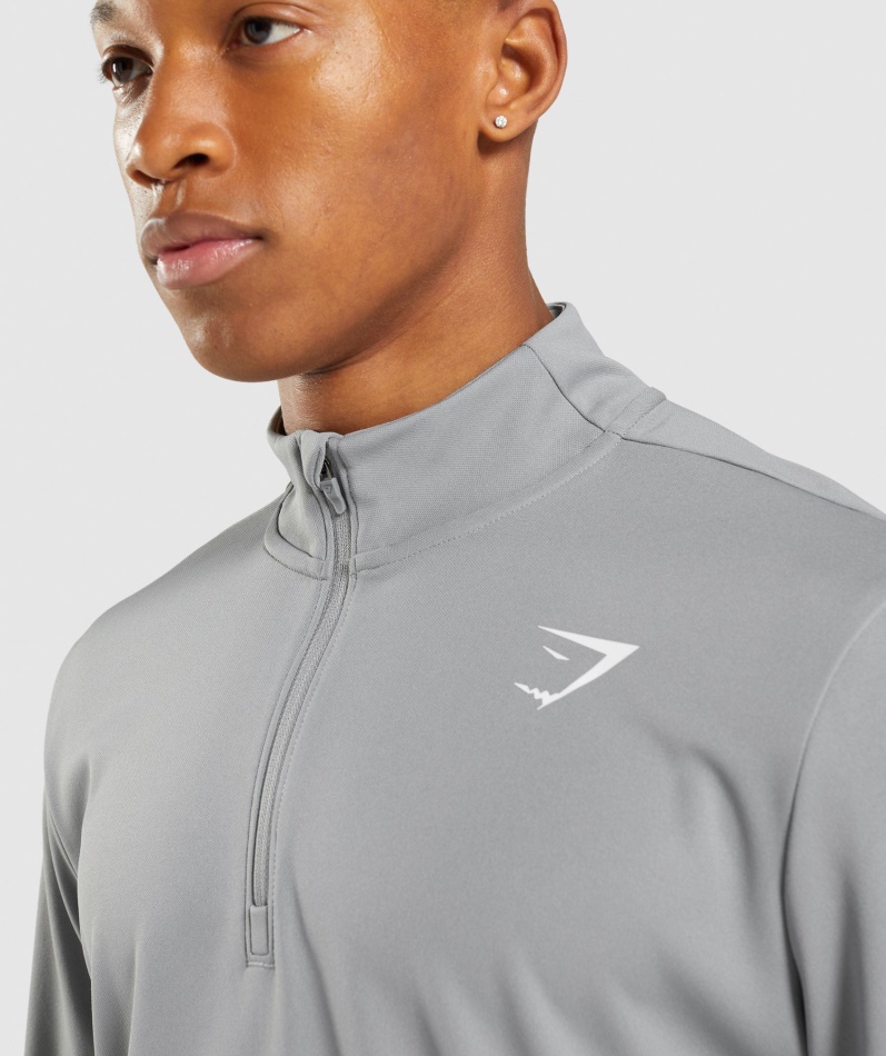 Gymshark Ankomst 1/4 Zip Pullover Smokey Grey